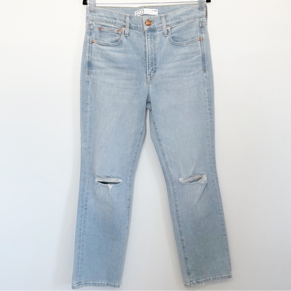 AYR The Sugar Jeans Straight Leg High Rise Light Wash Size 30 - Picture 2 of 10